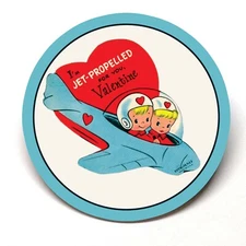 Jet Propelled Valentine Fridge Magnet BUY 3, GET 4 FREE MIX & MATCH