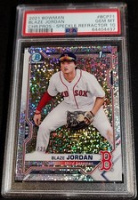PSA 10 RC /299 BLAZE JORDAN SPECKLE REFRACTOR TRUE ROOKIE 2021 1st Bowman Chrome