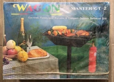 Wagon Master Barbecue Camping Grill GT-2 Gas Fired Cast Iron Outdoor 