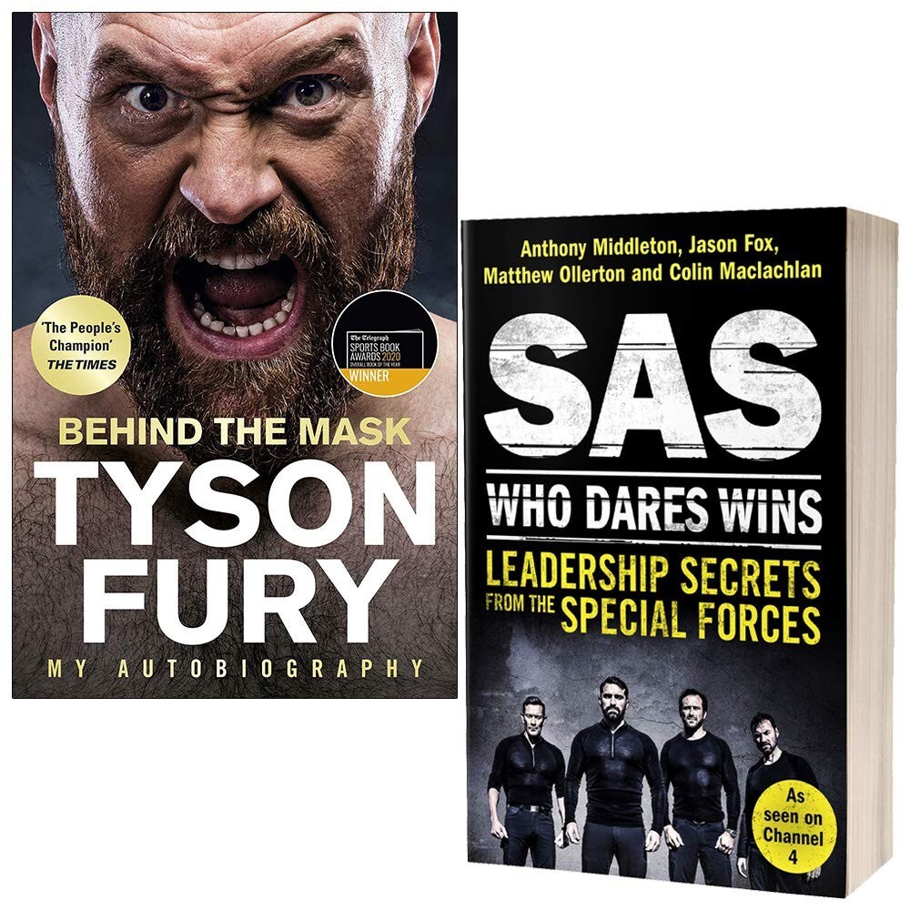 Behind the Mask Tyson Fury, SAS Who Dares Wins Anthony Middleton 2 Books Set
