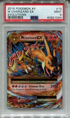 Pokemon X & Y Evolutions Card #13 M Charizard Ex PSA 9 | eBay UK