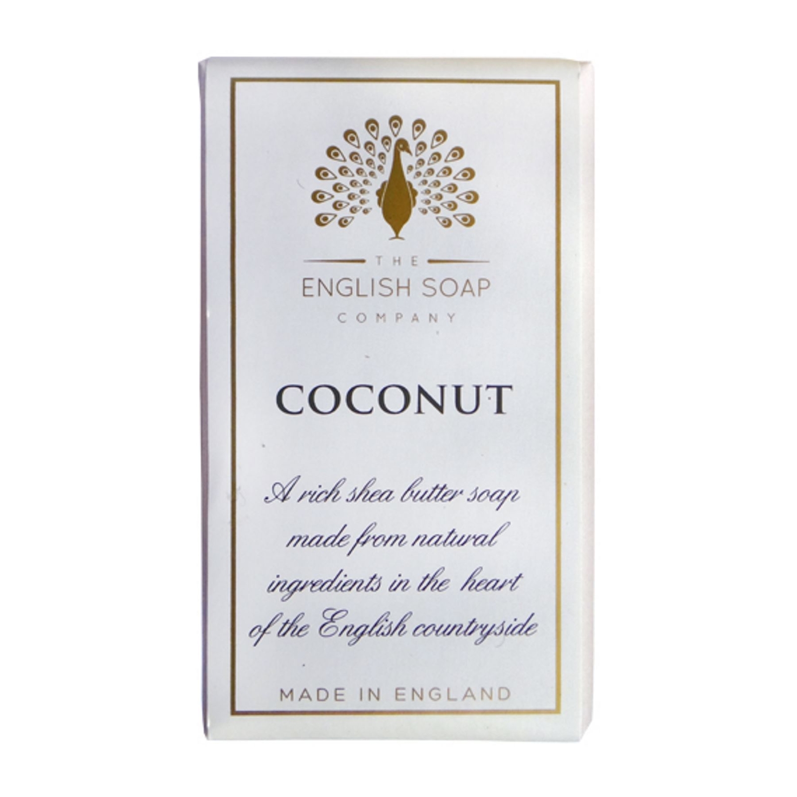 Vegan Soap Bar Indulgence Coconut Scented Shea Butter 190g English Soap Company