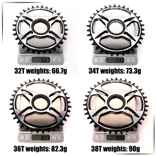 Anillo de cadena de manivela única BUCKLOS 32/34/36/38T bicicleta 12S montaje directo - Imagen 7 de 20