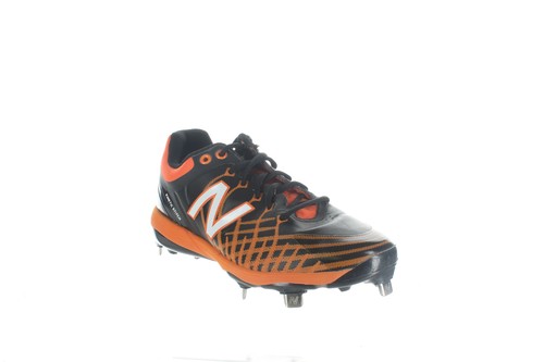new balance black and orange baseball cleats