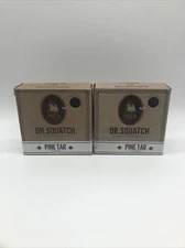 2 Dr. Squatch Men’s Natural Soap Pine Tar -scent Old Evergreen Forest 5 Oz
