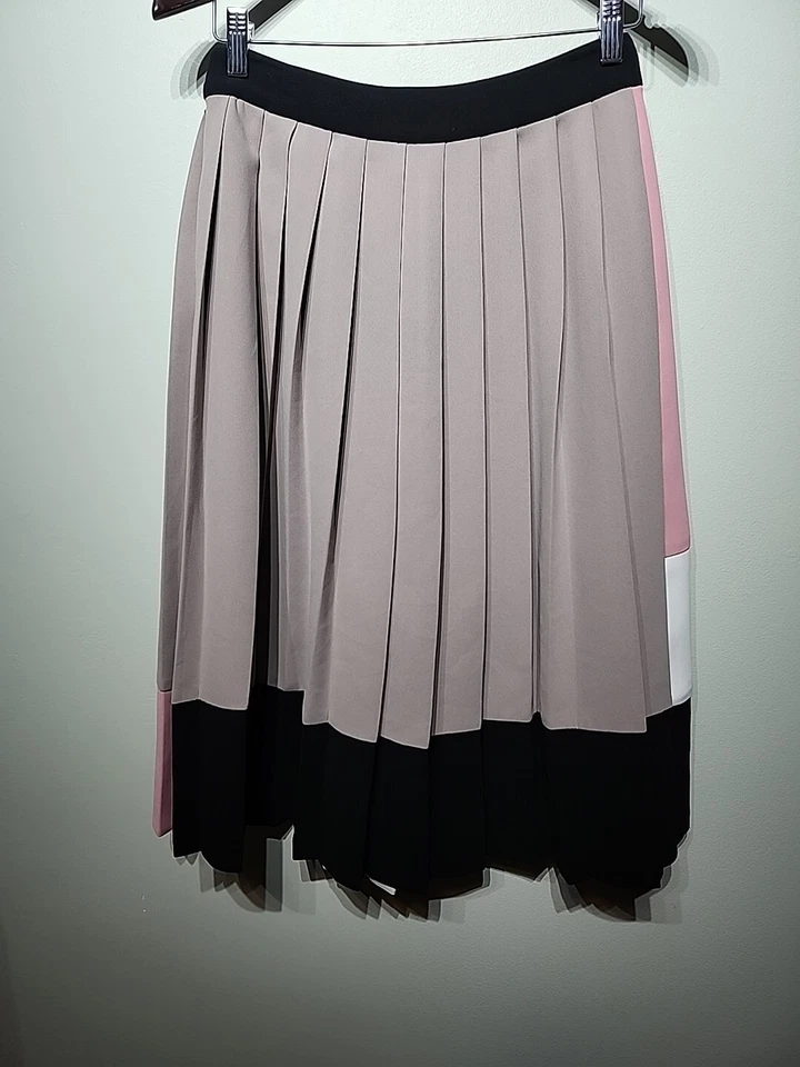 Kate Spade Women's Colorblock Pleated Midi Length Skirt Size 2 - Image 3 of 4