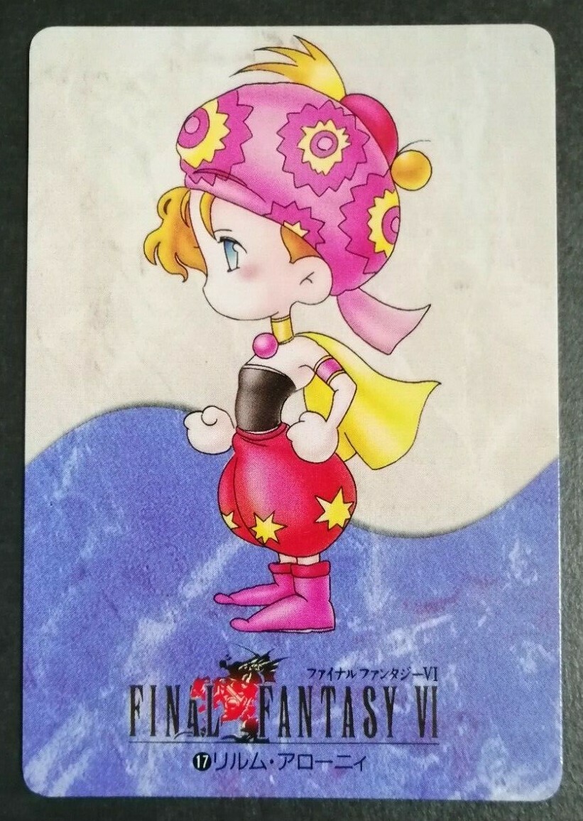 RELM Final Fantasy FF6 Vintage Rare Card SQUARE ENIX F/S Yoshitaka