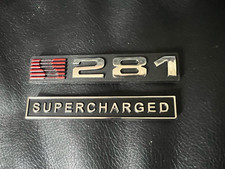Nos Saleen Ford Mustang S281 H281 Supercharged Trunk Emblem Set Of 2 Pieces