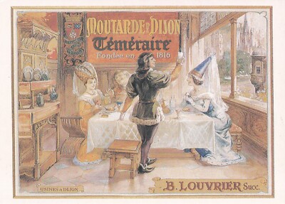 Postcard postcard 10x15cm DIJON mustard factory reckless B WORKER
