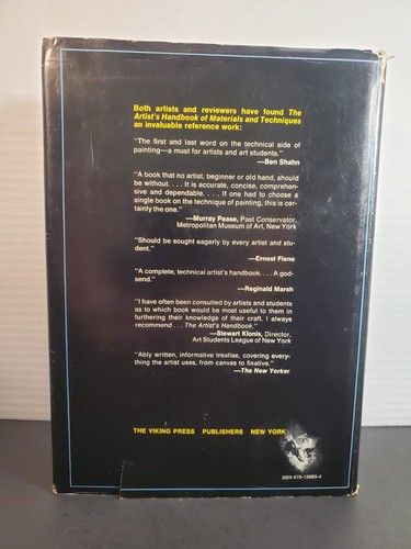 The Artists Handbook Of Materials And Techniques Hardcover Book - Picture 4 of 19