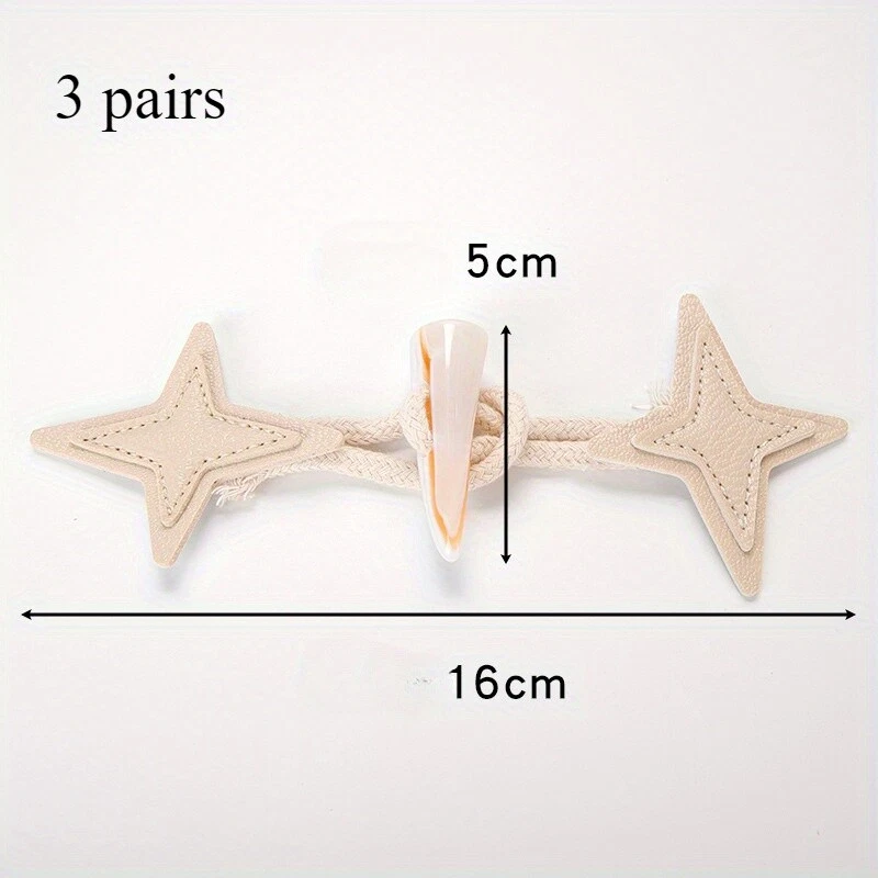 3 Sets PU Leather Sew-on Toggles Closures sew-on Resin Horn Buttons Sewing - Image 4 of 4