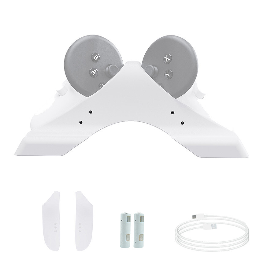 Wireless Charging Cradle Battery Cover For Quest 3/Quest 3S Controller Charger