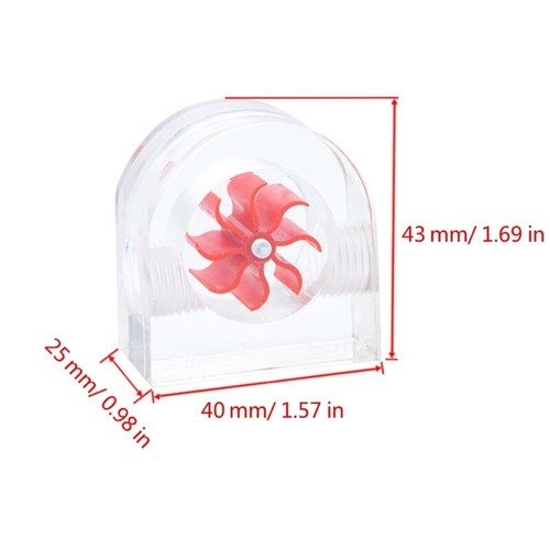 PM2A Water Flow Meter for PC Cooling Easy Installation Half-Circled Flowmeter - Photo 8/10