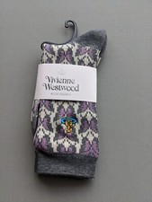 Vivienne Westwood Mid-Calf Socks unique pattern   FREE UK P P for 5