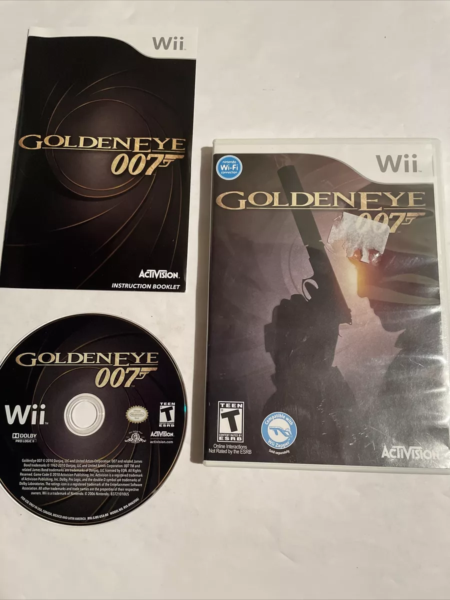 GoldenEye 007 (Nintendo Wii, 2010) Game & Case (No Book) Fast Ship