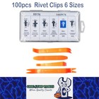 <!--F#f_0-->100 x Car Bumper Retainer Fender Door Push Fastener Rivet Clip with Removal<!--F/-->