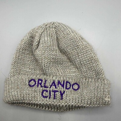 Orlando City Hat Kids Gray Adidas MLS Cuffed Beanie Cap New