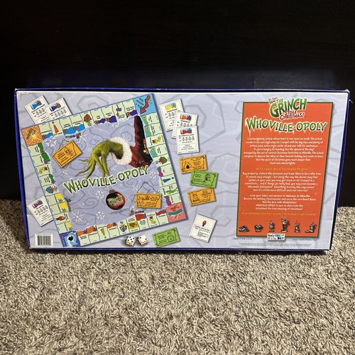 Whoville-Opoly Board Game How the Grinch Stole Christmas Vintage 2000 - Picture 6 of 18