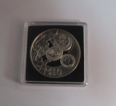 2003 Maundy Money Golden Jubilee 1oz Silber PP ECS 10 $ Münzbox COA