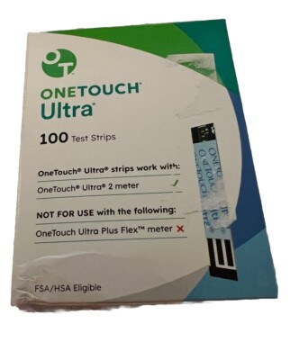 One Touch Ultra Test Strips 100 ct. 1/2025
