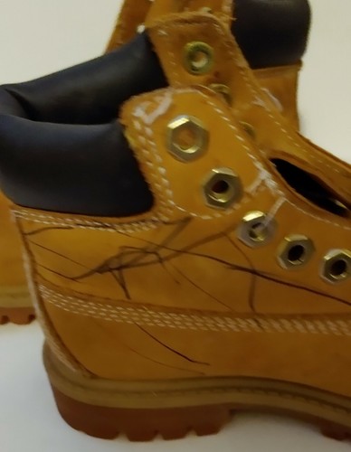 Kids Used Timberland Leather Primaloft Boots Unisex Size US 9 - Picture 9 of 10