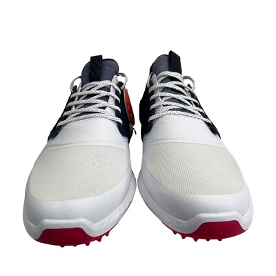 Puma Mens Ignite PWRADAPT Caged Golf Shoes White/Silver  display picture 1