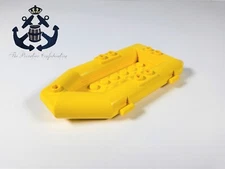 LEGO City / Town Yellow Boat Rubber Raft Small 30086 - Police / Fire / Divers