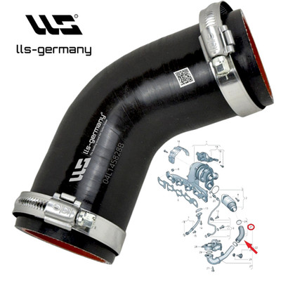 Druckschlauch für AUDI A4 A5 A6 Q5 VW TIGUAN 2.0TDI 04L145828B Ladeluftschlauch 