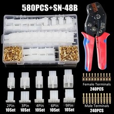 1200PCS 2.8mm Automotive Electrical Wire Connector Kit Set 2/3/4/6/9 Pin Auto UK