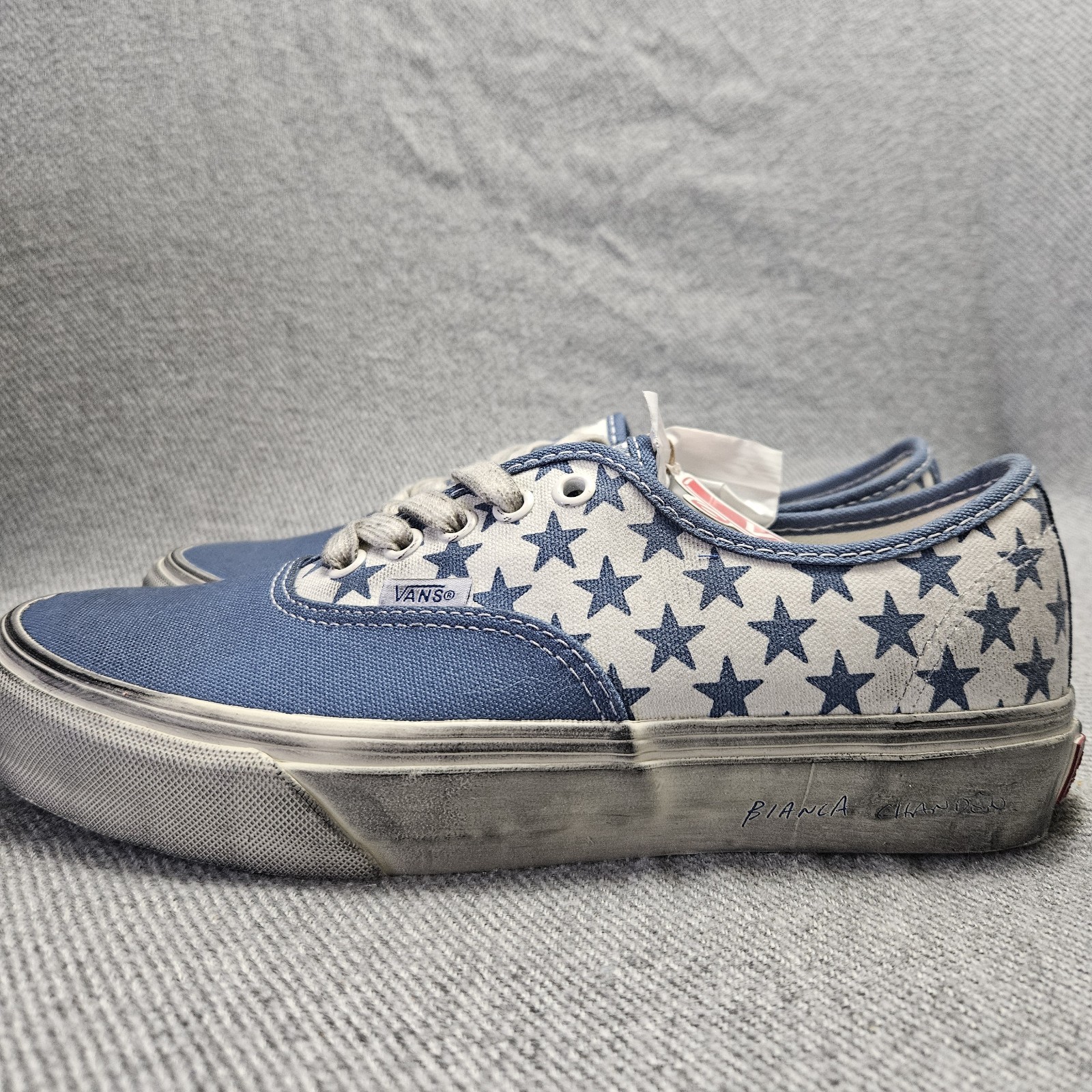 Vans Bianca Chandôn x Authentic VLT LX Stressed Navy Shoes| Men Sz 6.5 /Wmn Sz 8 thumbnail 2