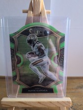 2020 Panini Select - Concourse Alvin Kamara #35 Neon Green Prizm Die-Cut