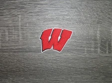 Wisconsin Badgers University College Embroidered Iron On Patch 2.5' x 1.75"