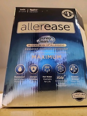 Aller-Ease Ultimate Cotton Zippered Twin Mattress Protector