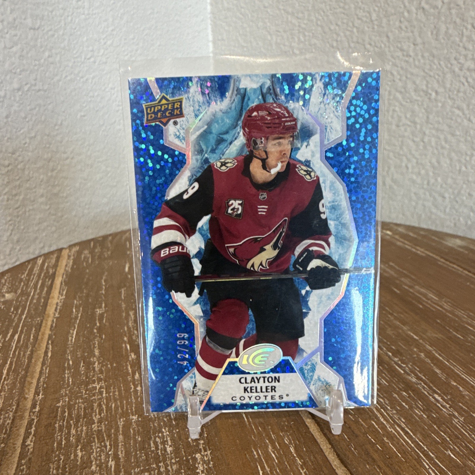 2021-22 Upper Deck Blue Ice - Clayton Keller #93 Green, Numbered To 99