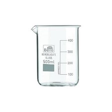Borosilicate 3.3 Glass Beakers with Graduation Marks - 500 ml, Pack of 1