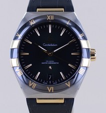 Omega Uhr Constellation 41mm Black Gold Ceramic Green Dial Chronometer B+P