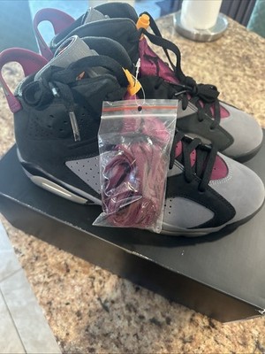 Air Jordan 6 Retro Black Bordeaux - LT Graphite Men s Size 11 -Orig Nike Outlet