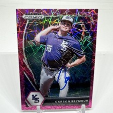 Carson Seymour 2021 Prizm Draft #PDP172 Blue Velocity SIGNED San Francisco