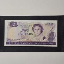 New Zealand 2 Dollars 1981-85 Hardie Banknote, Pfx ECT, P-170a EF (Lot #2362)