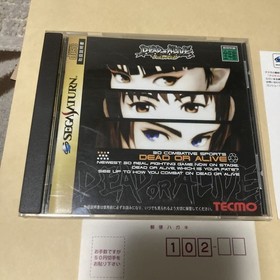 Ss Sega Saturn Dead Or Alive Obi With Postcard Software Doa
