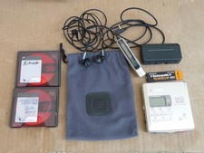 Sony MD Walkman MZ-R55 MiniDisc Player Recorder w Accessories  MDs