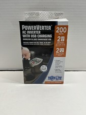 Tripp-Lite 200W AC Inverter with USB Charging 2 Outlets 2 USB Ports Brand New