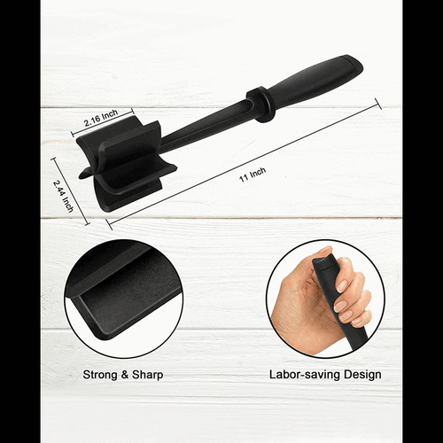 Meat Chopper Ground Beef Masher Heat Resistant Meat Masher Hamburger Chopper d - Picture 8 of 8