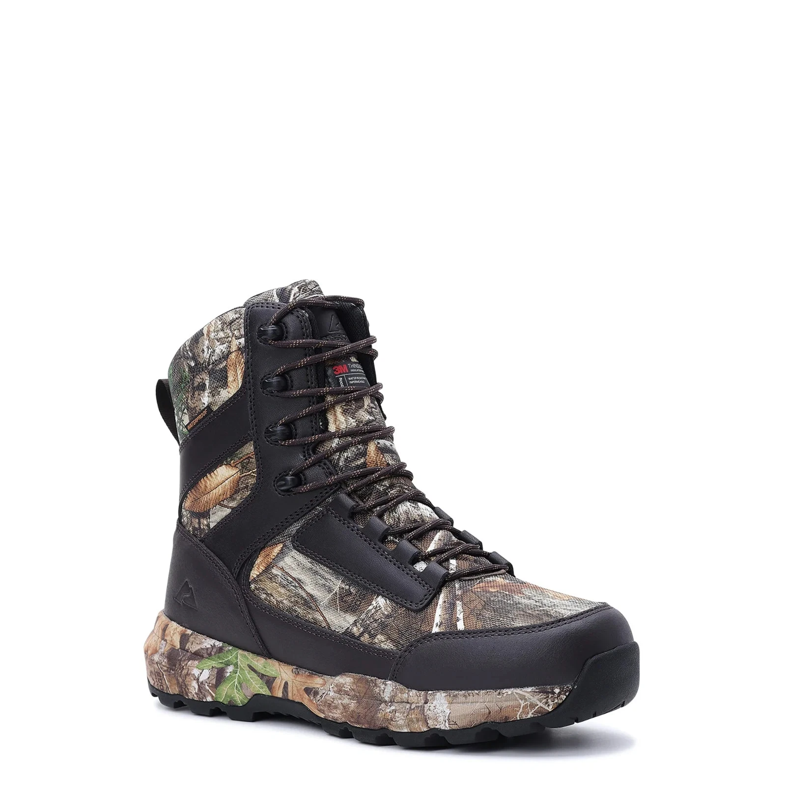 OZARK TRAIL - SIZE: 10 - Leather 8" Waterproof Hunting Boots In Real Tree Camo