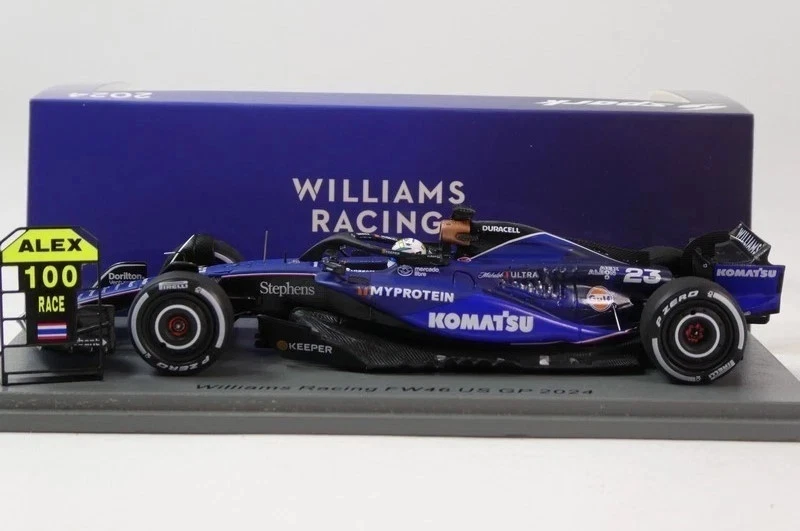 SPARK 1:43 MODELLINO AUTO DIE CAST F1 WILLIAMS FW46 ALBON USA GP 2024 MODELLISMO - Immagine 4 di 4