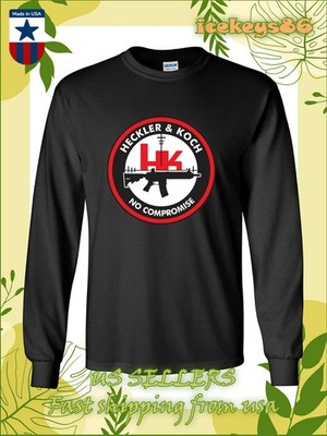 Heckler & Koch HK Guns Firearms Logo Men's Long Sleeve T-Shirt American T-Shirt