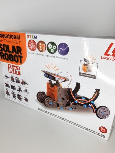 Lucky Doug 12-in-1 STEM Solar Robot Kit Toys Gifts for Kids 8+ - Picture 4 of 4