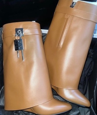 Brand New Brown Givenchy shark boots 39 1/2
