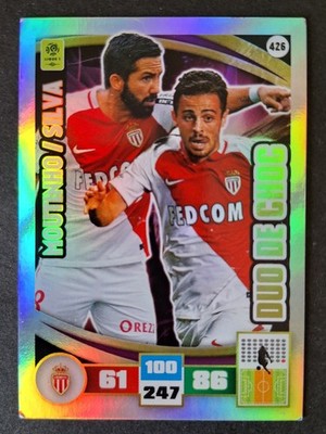 Moutinho Silva 426 Duo AS Monaco Panini Adrenalyn Foot Ligue 1 2016-17 Karten