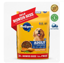 20 lb Adult Dry Dog Food Complete Nutrition Roasted Chicken Veg Flavor 1.09 per pound